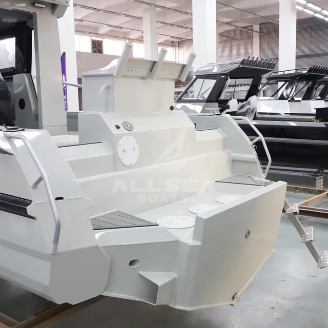 Дешевая Роскошная лодка-яхта ALLSEA easycraft 7 5 м 25 футов алюминиевая рыболовная лодка с дорожкой для