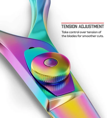 Профессиональные Парикмахерские ножницы 420 C & 440 радужные для стрижки волос радужного цвета