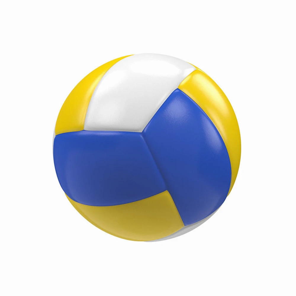 Custom Made Volleyballs Balls Yellow & Blue Color Padded Layered Balls With OEM Service