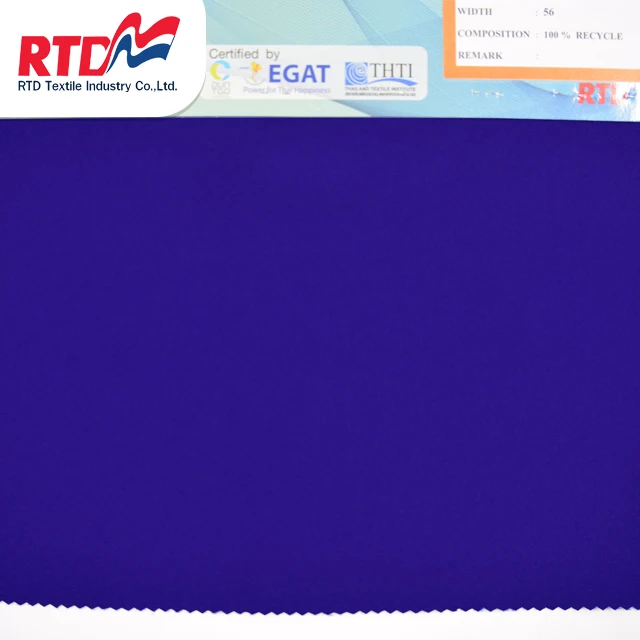 RTD Recycled Fabric Eco-Friendly Products Made Form Recycled Plastic bottles (PET) - Dark Blue T-WD4901
