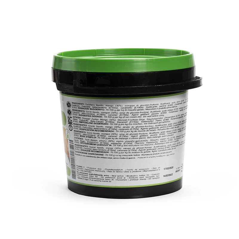 TOP QUALITY Made in Italy FRUIT PASTES Traditional Ice Cream STRAWBERRY - 3 kg Bucket