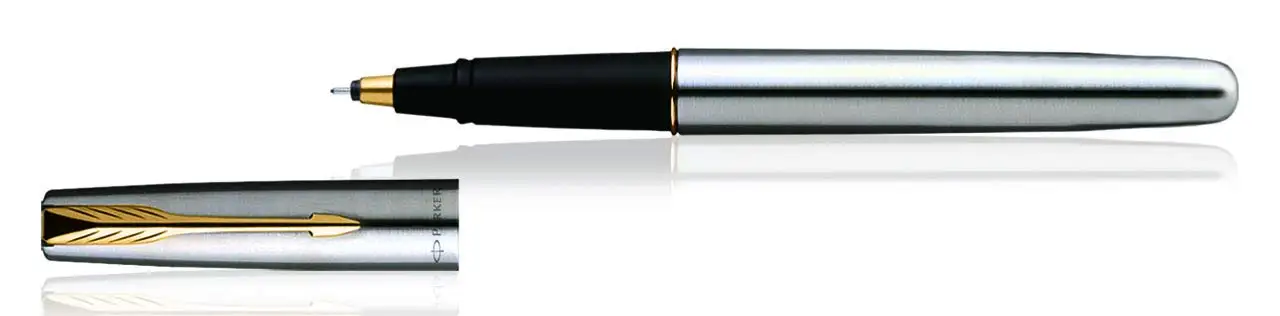 High Quality Business Executive Pen Luxury Gold Plating Metal  & Matte Black Finish Parker Roller Ball Pens