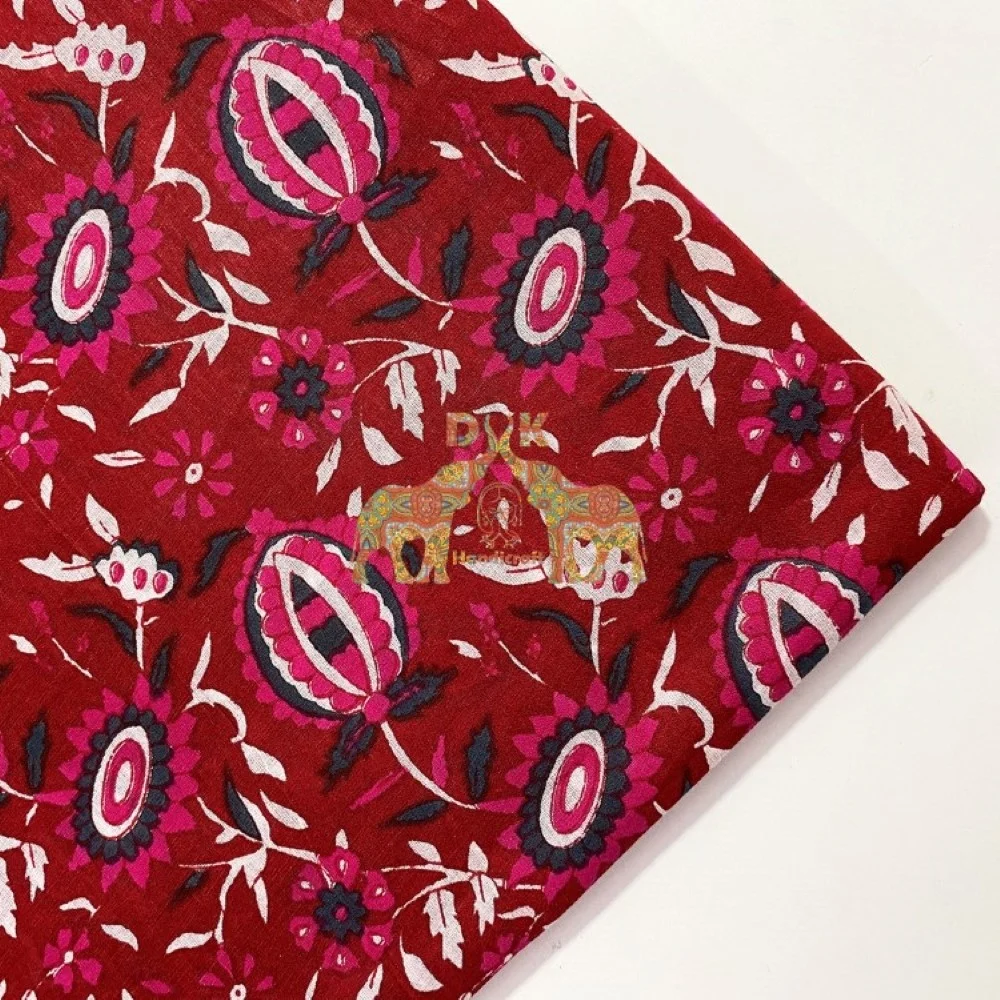 Hot Sales Cotton Dabu floral Dabu Custom Traditional Printed Fabric For Dress And Clothing Fabric