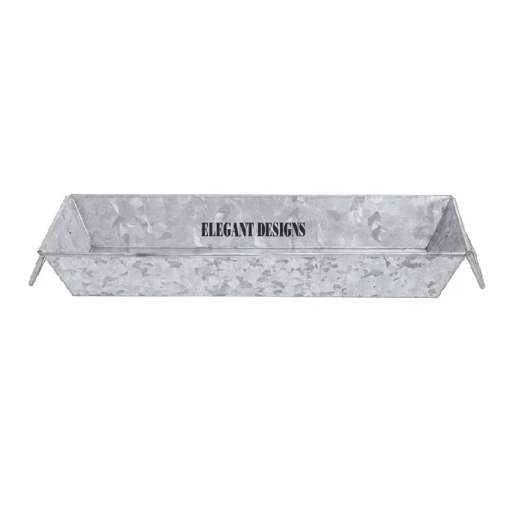 Bar Ware Galvanized Serving Tray Superior Quality Fancy Serving Platter Indian Stylish Wholesale New Galvanized Serving Dish