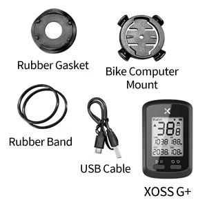 Беспроводной велосипедный GPS-компьютер XOSS g + с датчиком сердечного ритма и