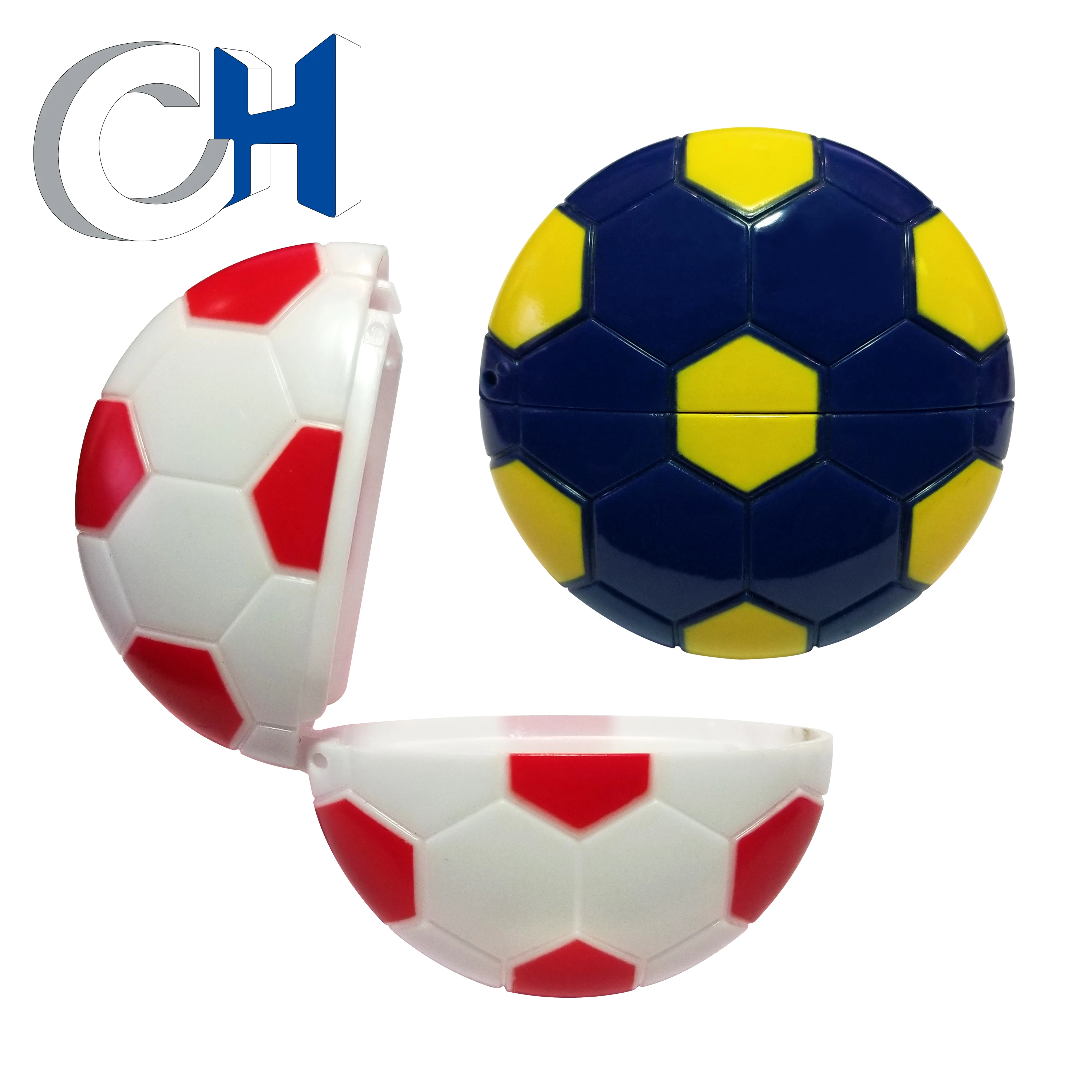 Factory price cute Multicolor plastic football candy Capsule toy