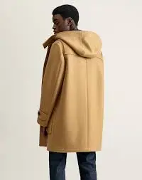 OEM custom wholesale winter casual men wool overcoat long duffle trench long coat men