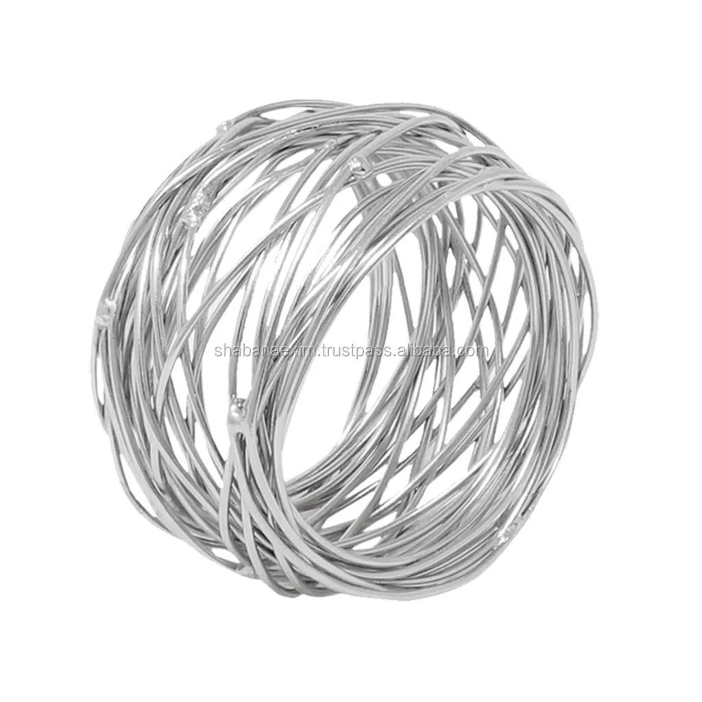 Rustic Multi Color Beaded Napkin Rings for Hotel Wedding Party Table Crown Napkin Ring Party Table Napkin Holder