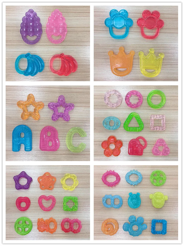 
Baby Sensory Teether Toy Infant Water Filled Teethers massaging babies molar gums 