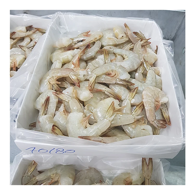Premium Grade Frozen Headless Sea White Prawn Shrimps