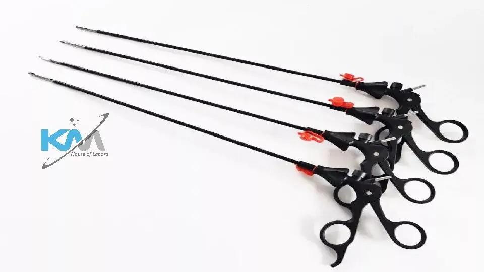 laparoscopic curved scissors / Laparoscopic reusable  high quality curved scissors