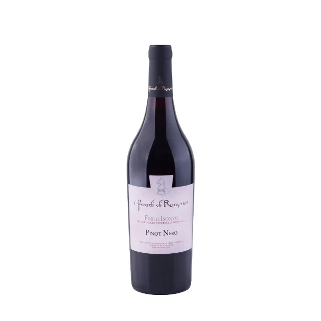 Italian Dry Red Wine Pinot Nero I Feudi di Romans 0,75 L Wine botte Red Wine Bottle For Sale