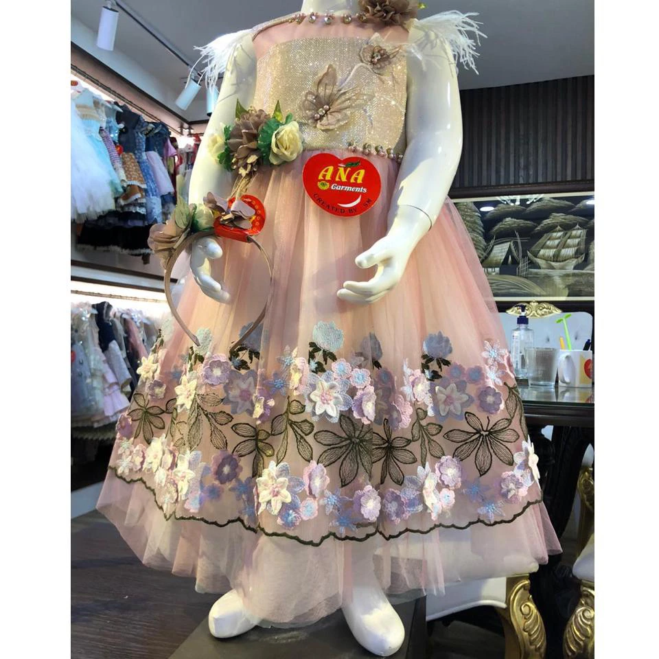 Factory Cute Design Kids Sleeveless Kitenge Dress with a Small Bag for Girls