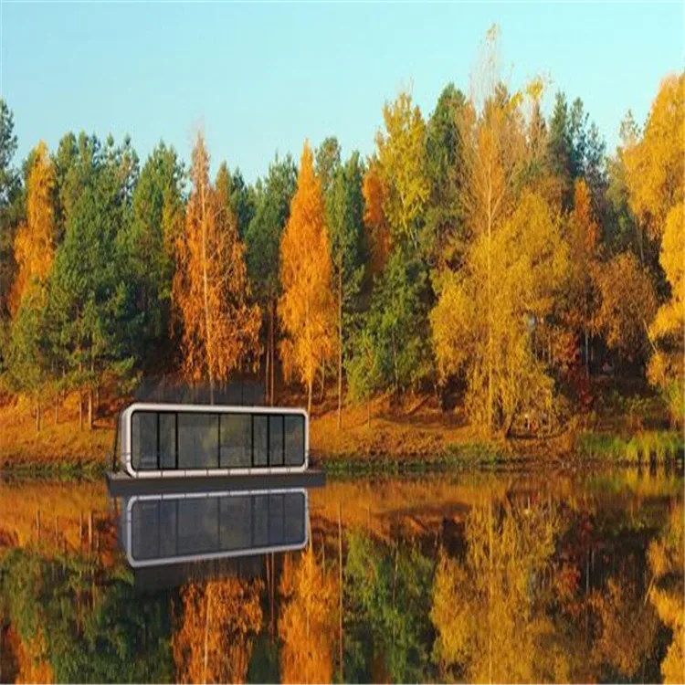 OEM Fashion Design House Prefab  Call Booth Sound Proof Prefab Homes House  Office Telephone Booth For Sales Log Cabin Kits