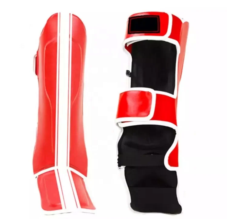 Cheap Price Hgih Quality Custom Black Shin Instep Custom Elastic Shin Guard Kick Boxing Shin Made In Pakistan