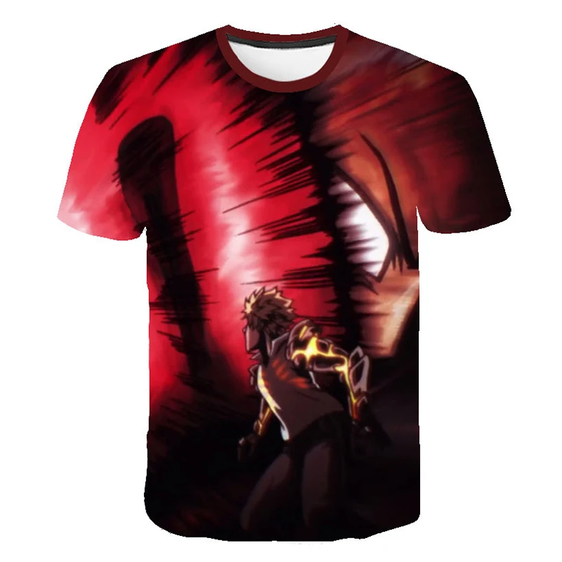 
 Футболка ONE-PUNCH Man, Мужская футболка с 3D рисунком из мультфильма, Мужская футболка для косплея Гено Сайтама  