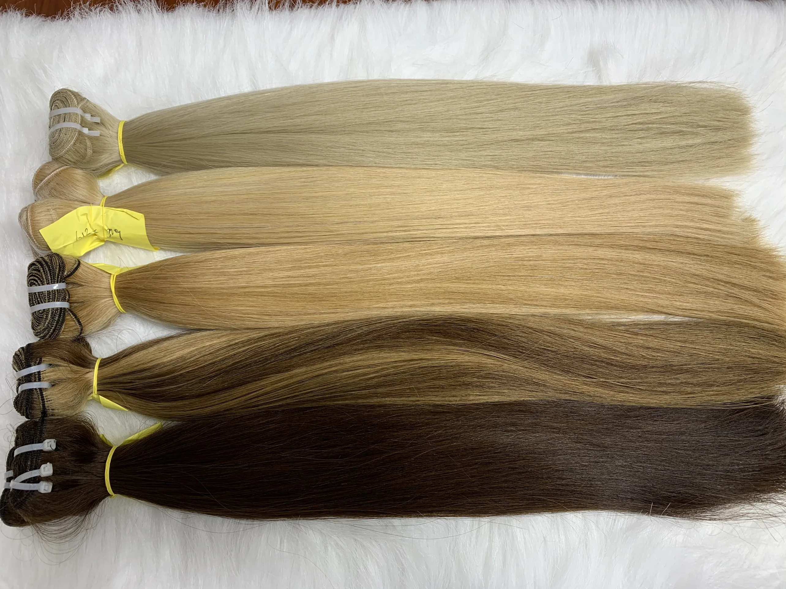 Лучший продавец супер двойные человеческие волосы прямые оранжевого цвета лучшее качество 100% натуральные из Вьетнама