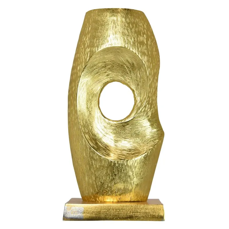 Decorative Round wooden Ring sculpture with marvel base design sculpture for home decor Living room gift decorations