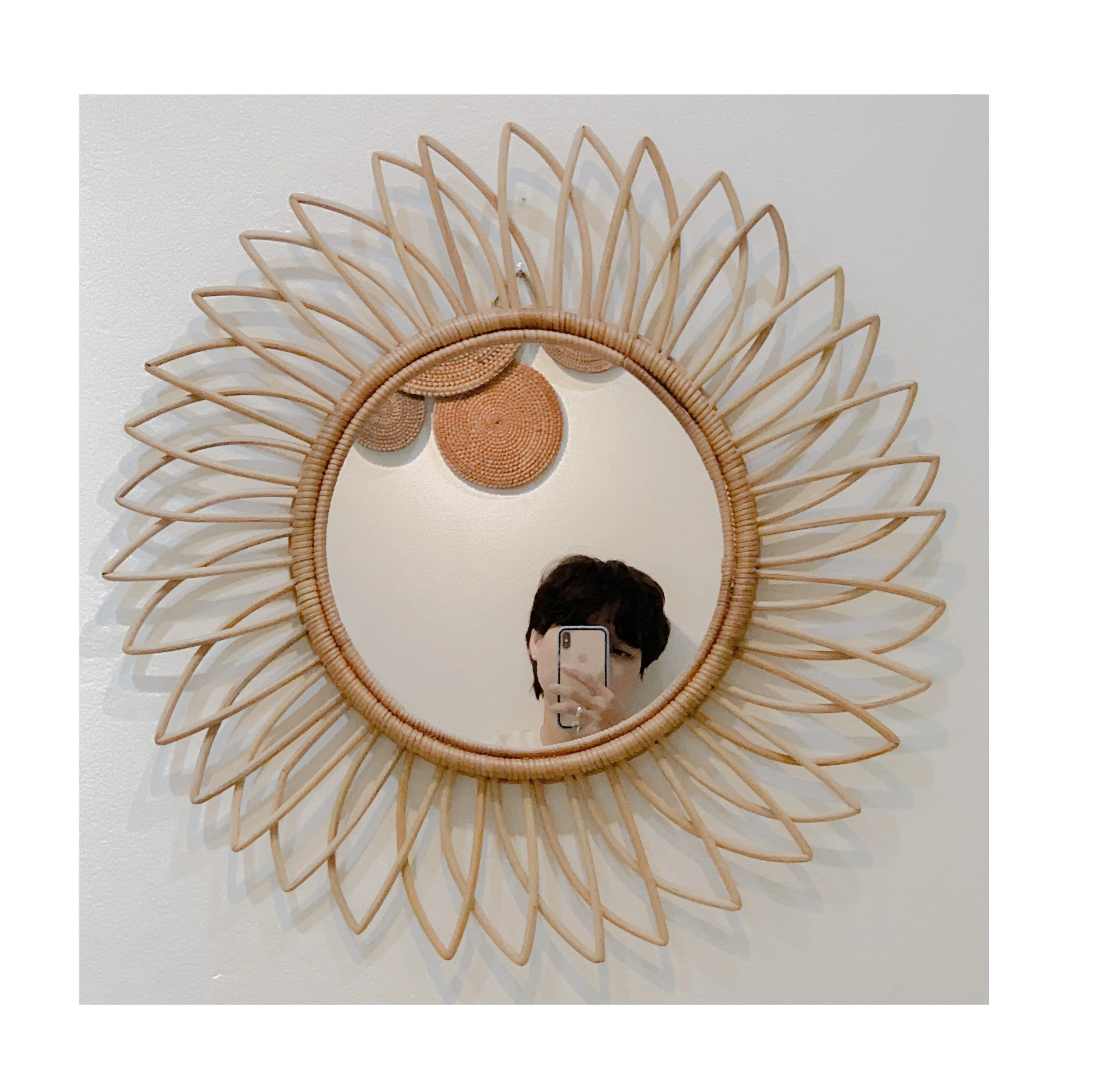 Eco-Friendly Natural Rattan Mirror/ Bamboo Mirror For Home Decoration High Quality Made In Vietnam