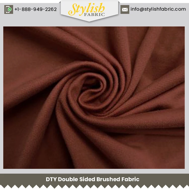 Однотонный узор легкий вес хорошее качество 92% полиэстер 8% спандекс DTY двусторонняя матовая ткань для оптовых покупателей