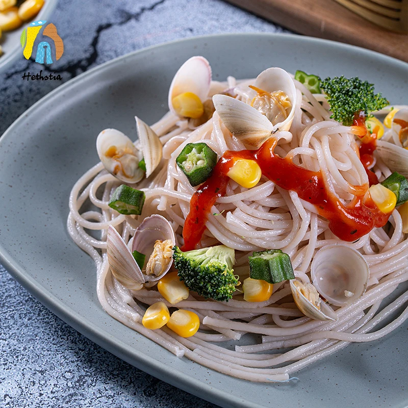 Nonfried Oem bulk price low carb dried konjac ramen noodles shirataki spaghetti pasta