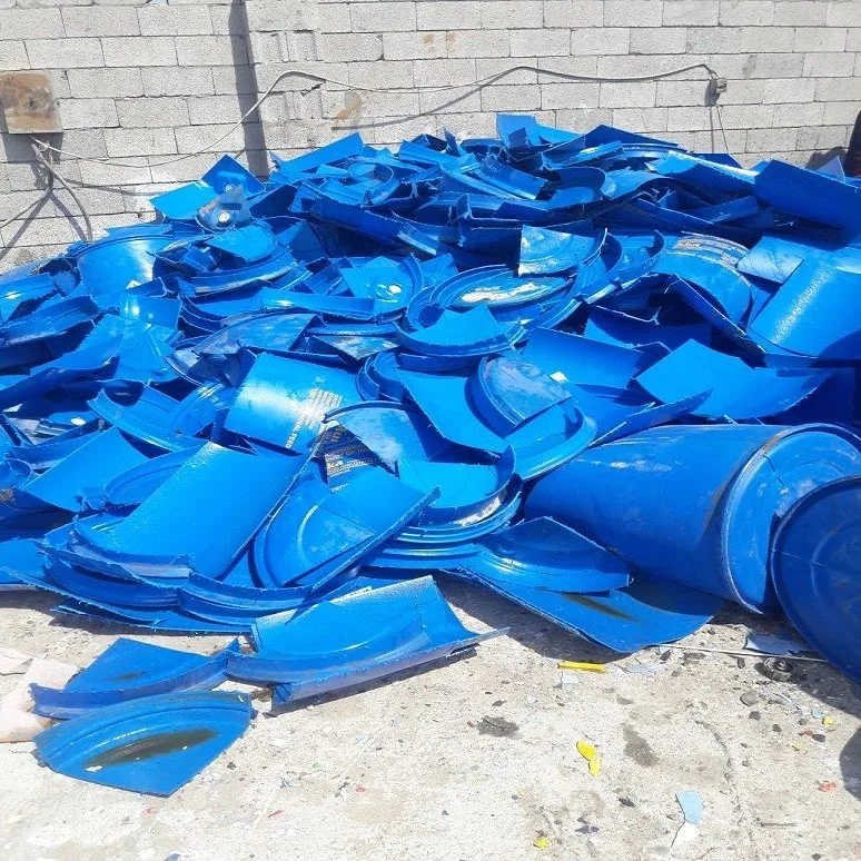 HDPE барабанная переточка/HDPE Синие барабанные хлопья
