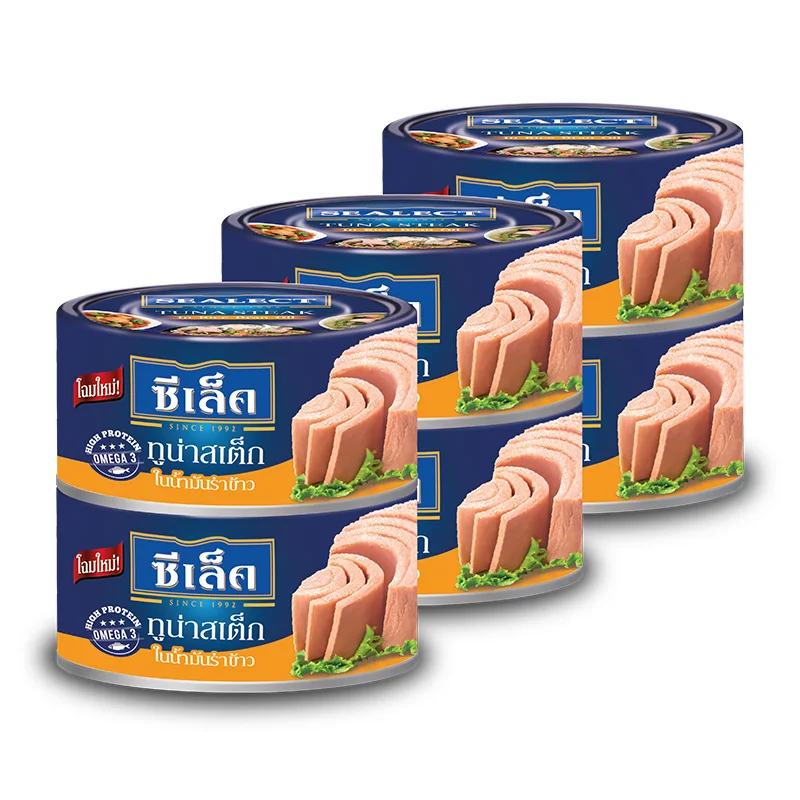 Canned Sealect Tuna Steak in Soy Bean Oil 165g x 4 Cans Origin Thailand