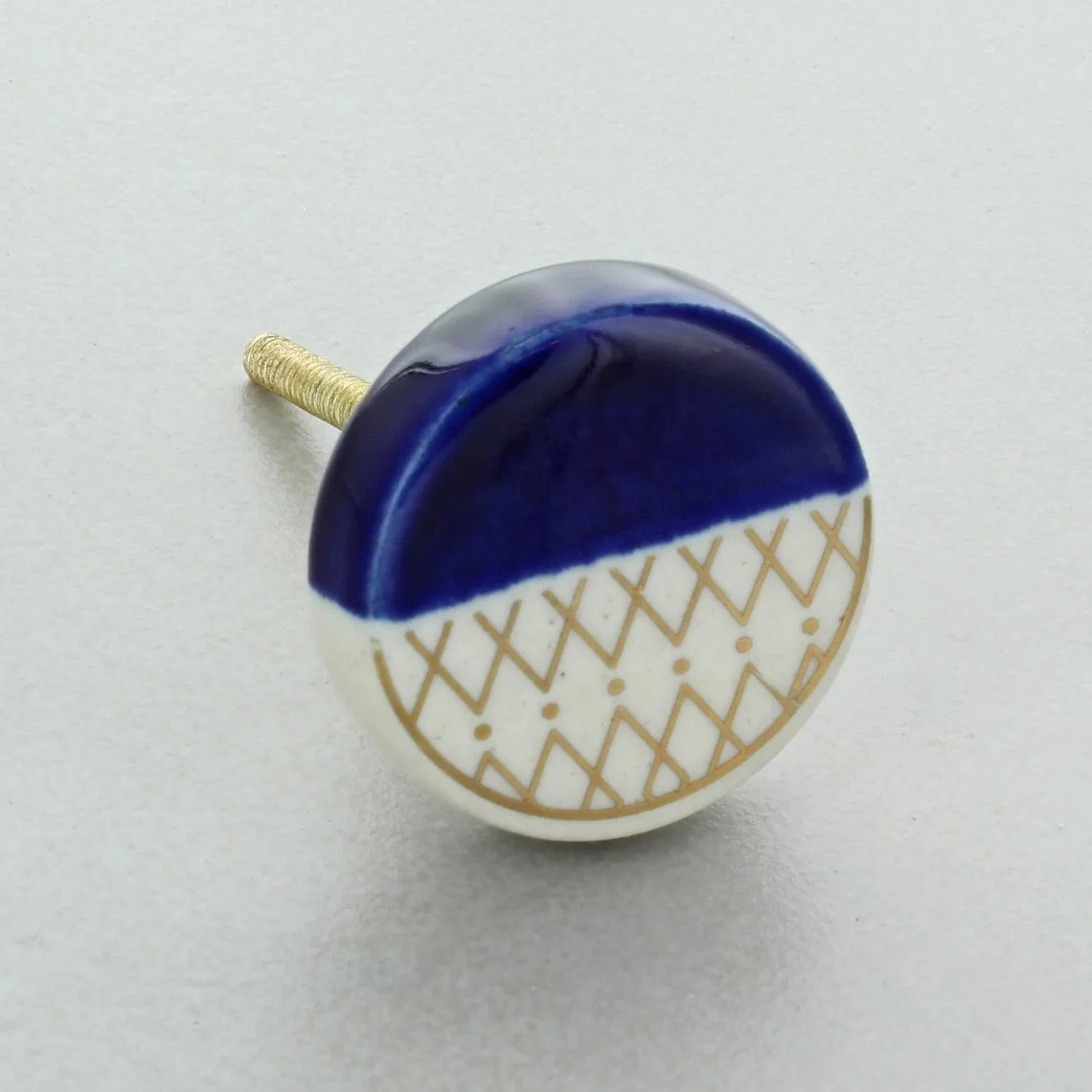 Vintage Ceramic Assorted Hand Painted Floral Round Ceramic Knobs for Kitchen Cabinets and Drawer