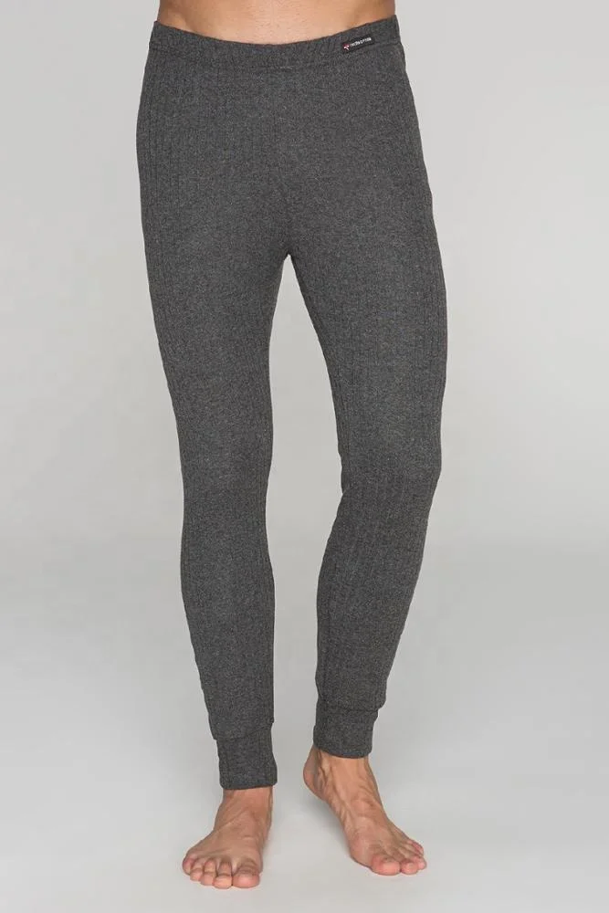 High Quality Turkish Soft Thermal Long Johns  Warm Underwear Trousers For Men BLUE