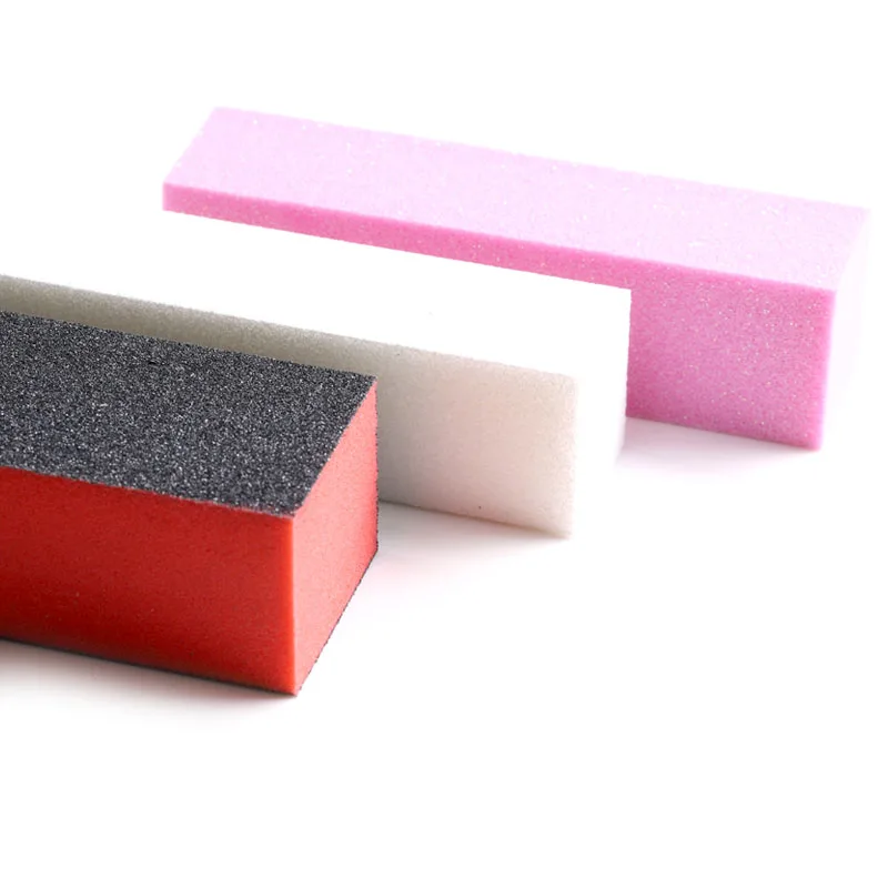 TSZS  Professional High Quality Block 4 Way Manicure Pedicure Tools Black Pink White Buffer Nail Buffer