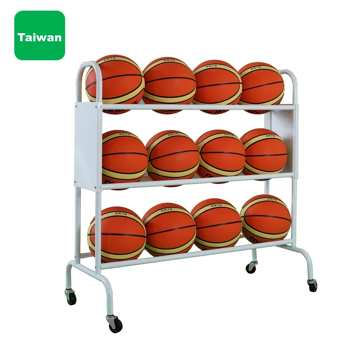 Basketball rack rolling basketball Storage Cart with wheels customized