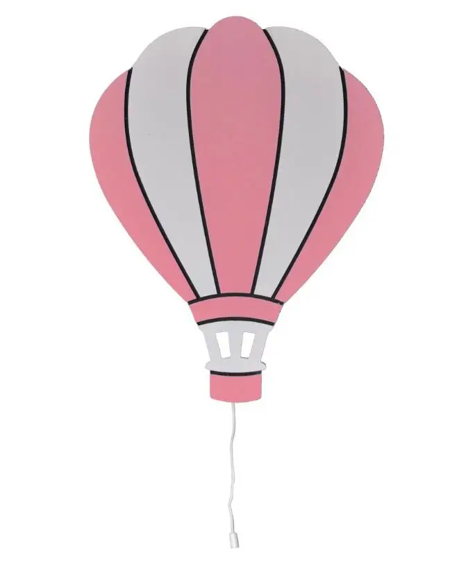 9V Battery MDF LED Night Light Kids Room Moon Light Nursery Balloon Wall Decor Remote Control Baby Furniture
