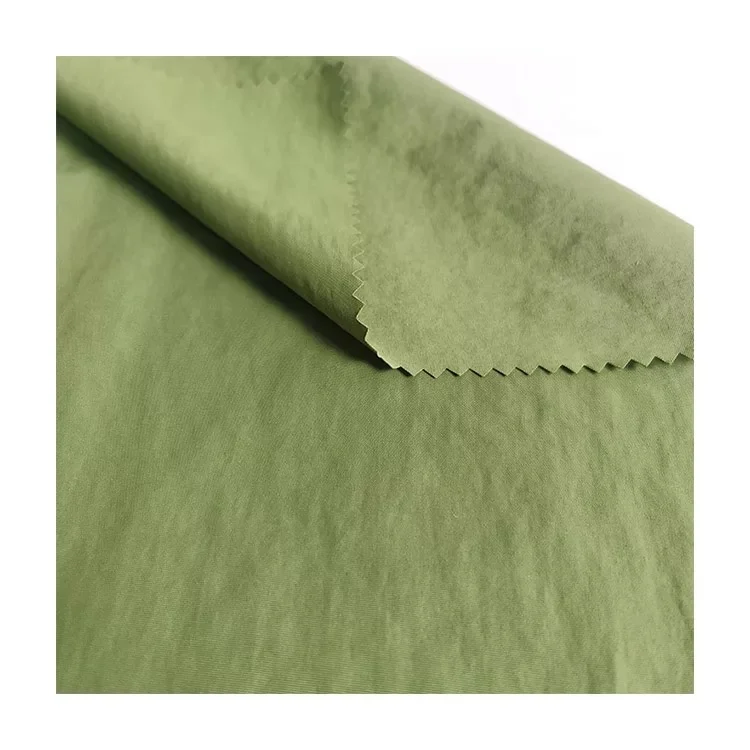 China supplier jacket shell fabric 300T Nylon Taslan crepe style AC coating