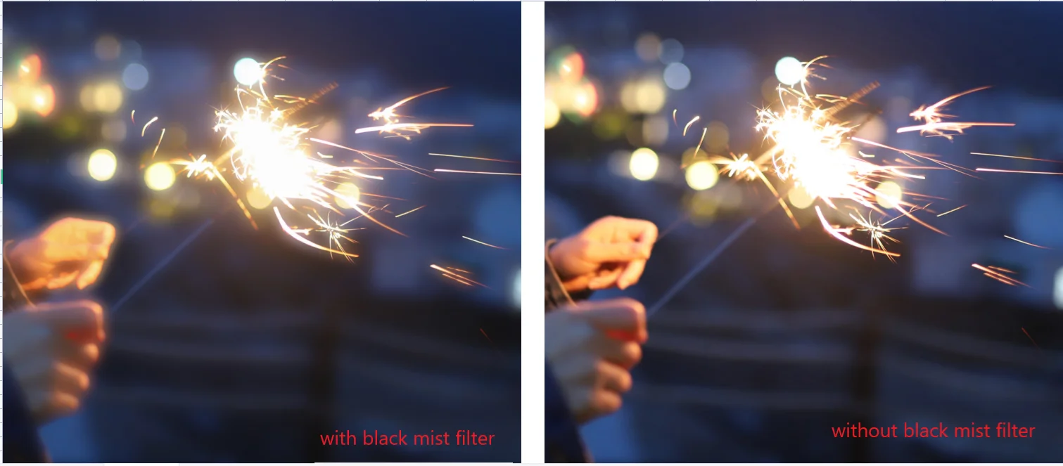 Black Mist Diffusion  Filter Camera Lens Cinematic Filter  4*5.65
