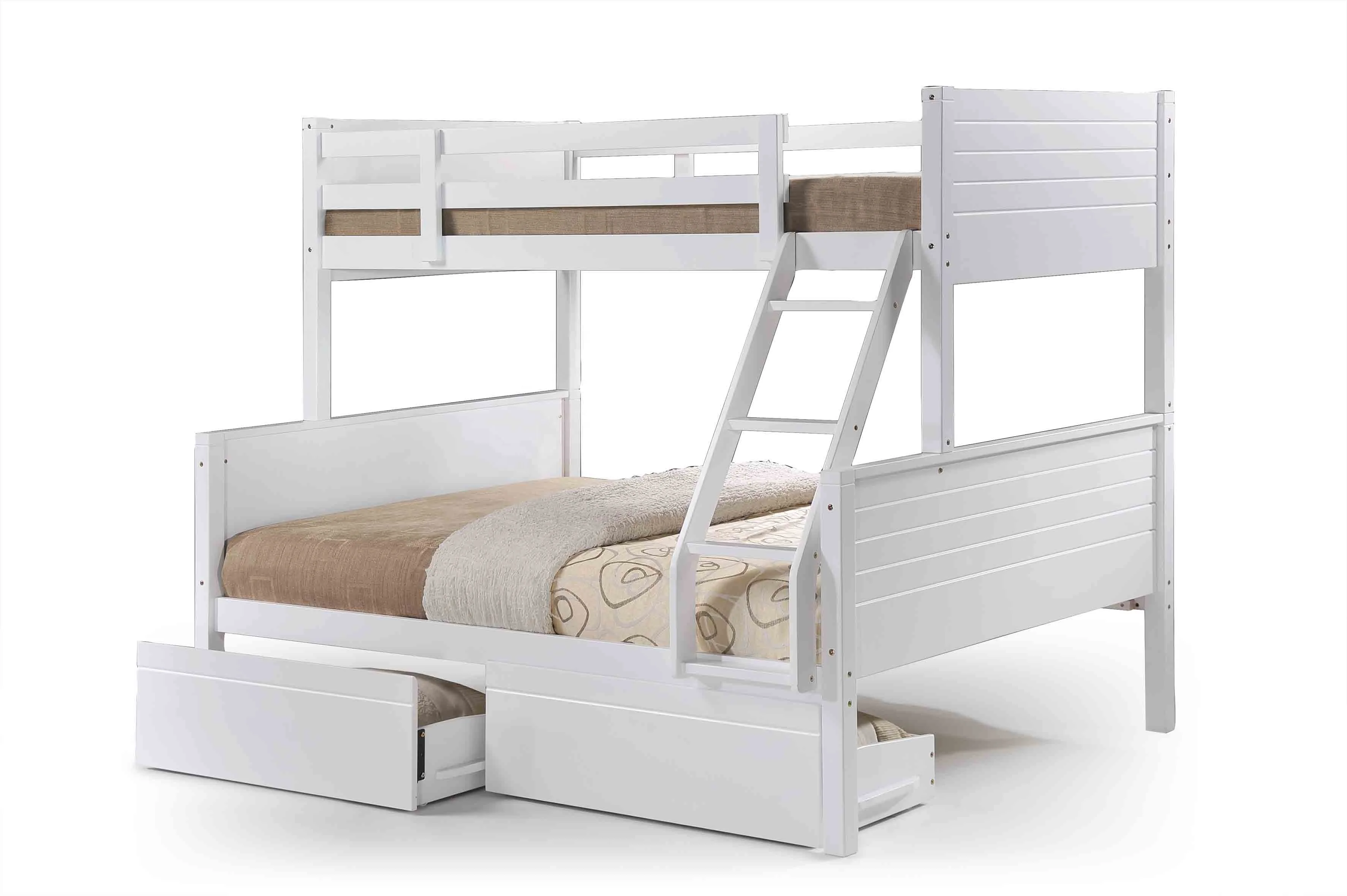 Solid wood bunk bed double decker kids furniture Malaysia