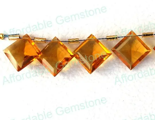 Цитрин кварц в форме подушки драгоценный камень оптовая продажа драгоценные камни бусины и изготовление драгоценных камней топ цитрин