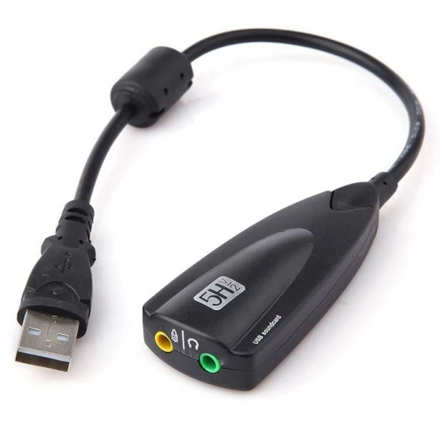 Внешняя звуковая карта USB 5H V2 7 1 аудиоадаптер к 3D CH виртуальному