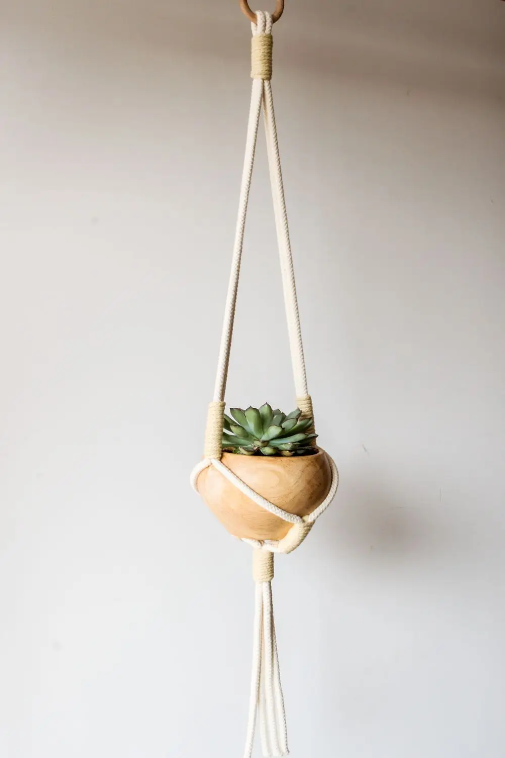 Macrame Plant Hangers Home Decor Hanging Plant Shelf Indoor Wall Planter Wholesale ceramics Flower Pot Holder Plant Hanger