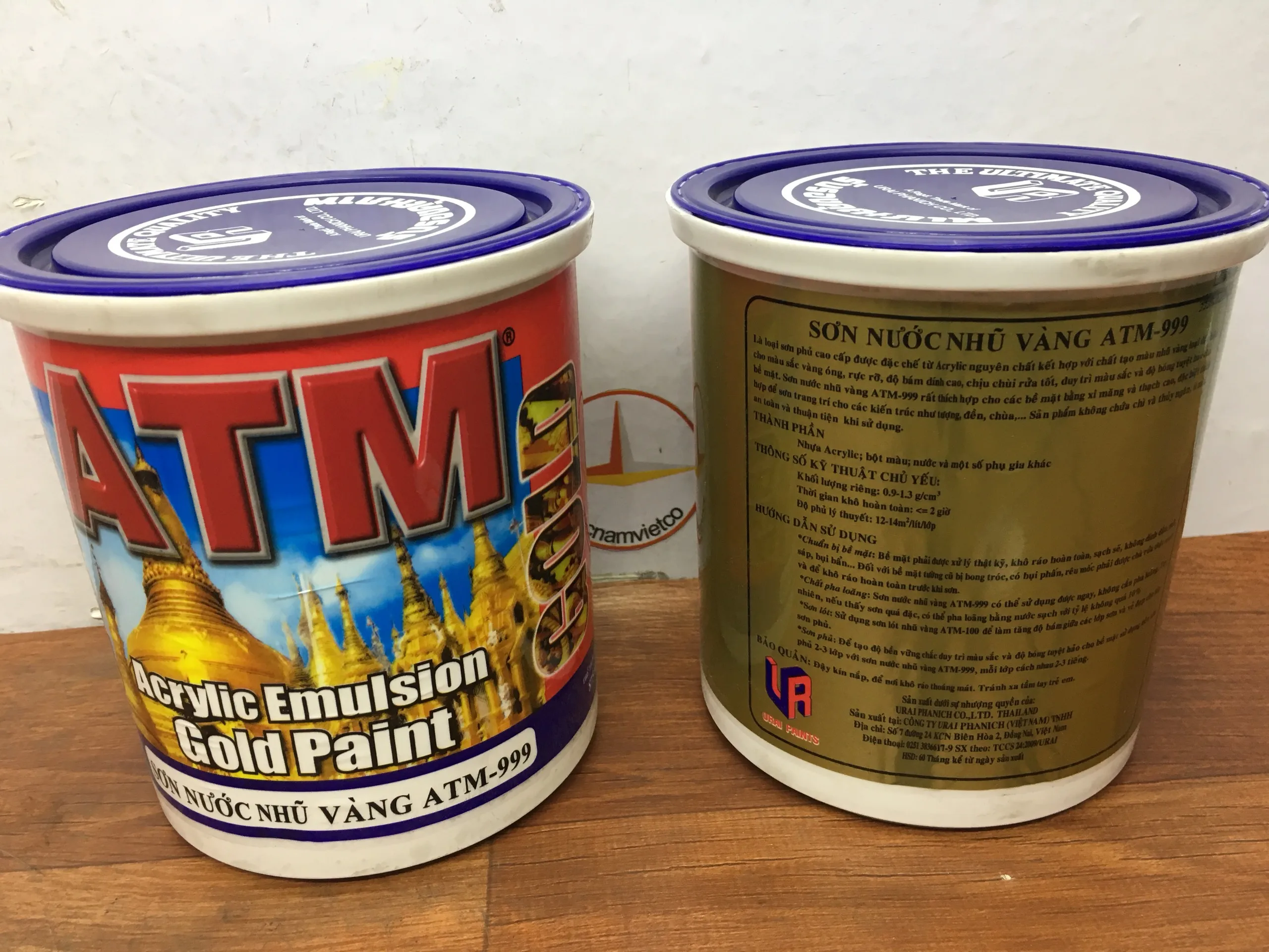  Золотая эмульсия краска ATM 999 для стен потолков статуй языки 1 кг