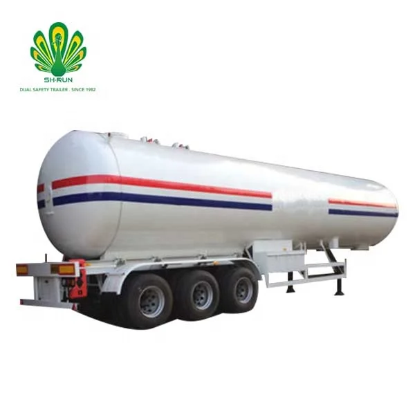2 оси LPG полуприцеп Танк пропан грузовик прицеп для