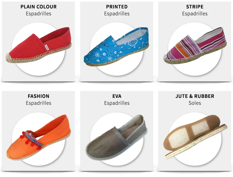 Espadrilles Custom Design Cotton Canvas Mesh Fabric Made Unisex Daily Wear EVA Sole Shoes/Flat Espadrilles from India