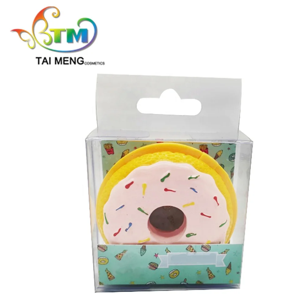 
Strawberry donut sweet flavor lip gloss pot private label 