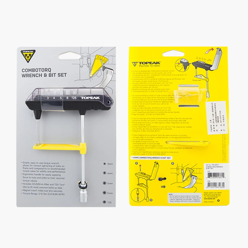 Topeak TPS-SP07 Горный Дорожный велосипед крутящего момента для шлица «звездочка» Набор торцевых гаечных ключей внутренний шестигранный велосипедный набор инструментов