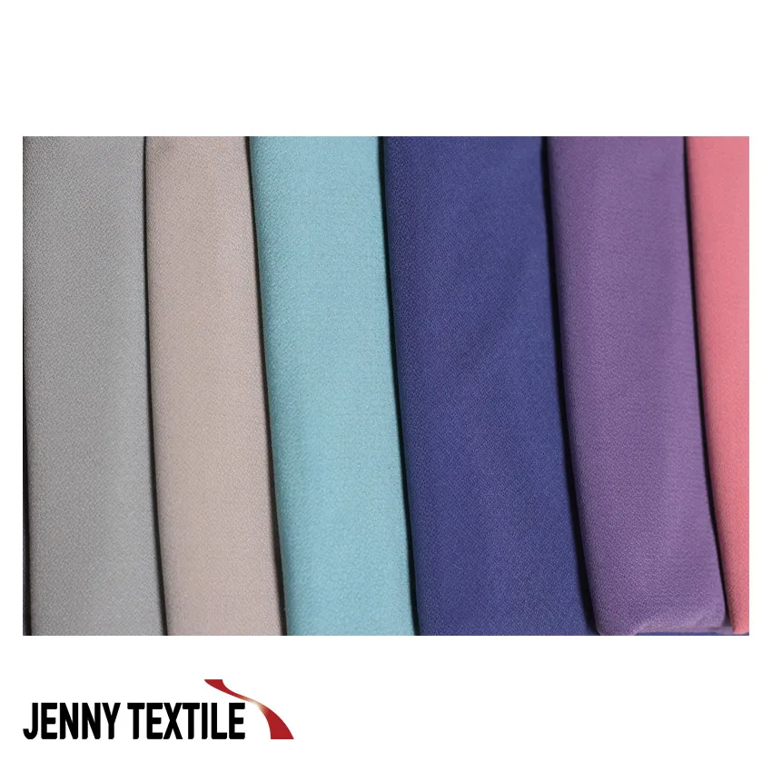 Korea ITY MOSA MOSS Crepe fabric custom make an order textiles Polyester spandex  Many color