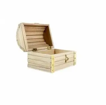 GIFTS & CRAFTS TOYS BOX PARTY & WEDDING USE TREASURE WOODEN STORAGE TRUNK BOX FROM INDIA ANTIQUE DESIGN BOXES WITH METAL LOCK