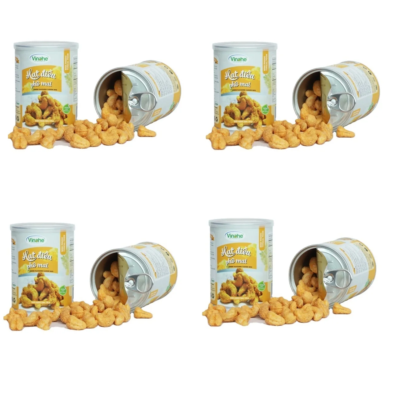 
Vietnam High Quality Roasted Organic 100% Cheese Flavoured Cashew Nuts 