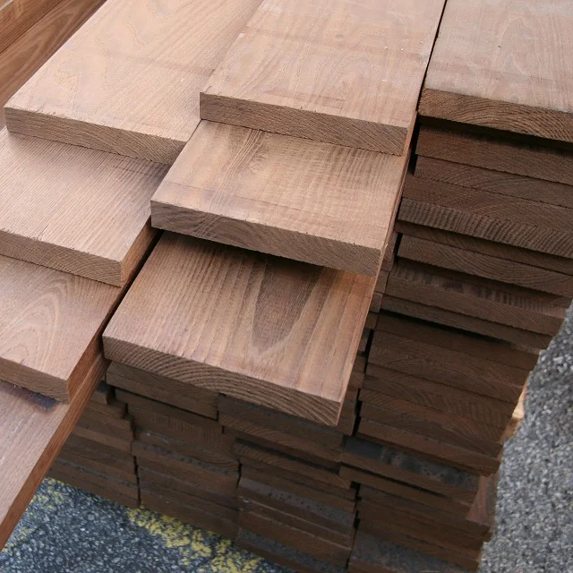 
Solid Timber Wood Flooring Thermo Modified Ash Wooden Floor Suitable for Indoor and Outdoor 