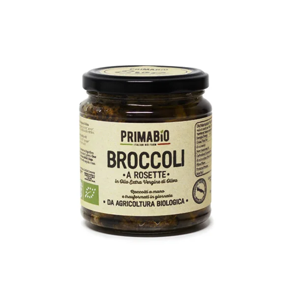 Private Label Italian Organic Broccoli in extra virgin olive oil premium 280g