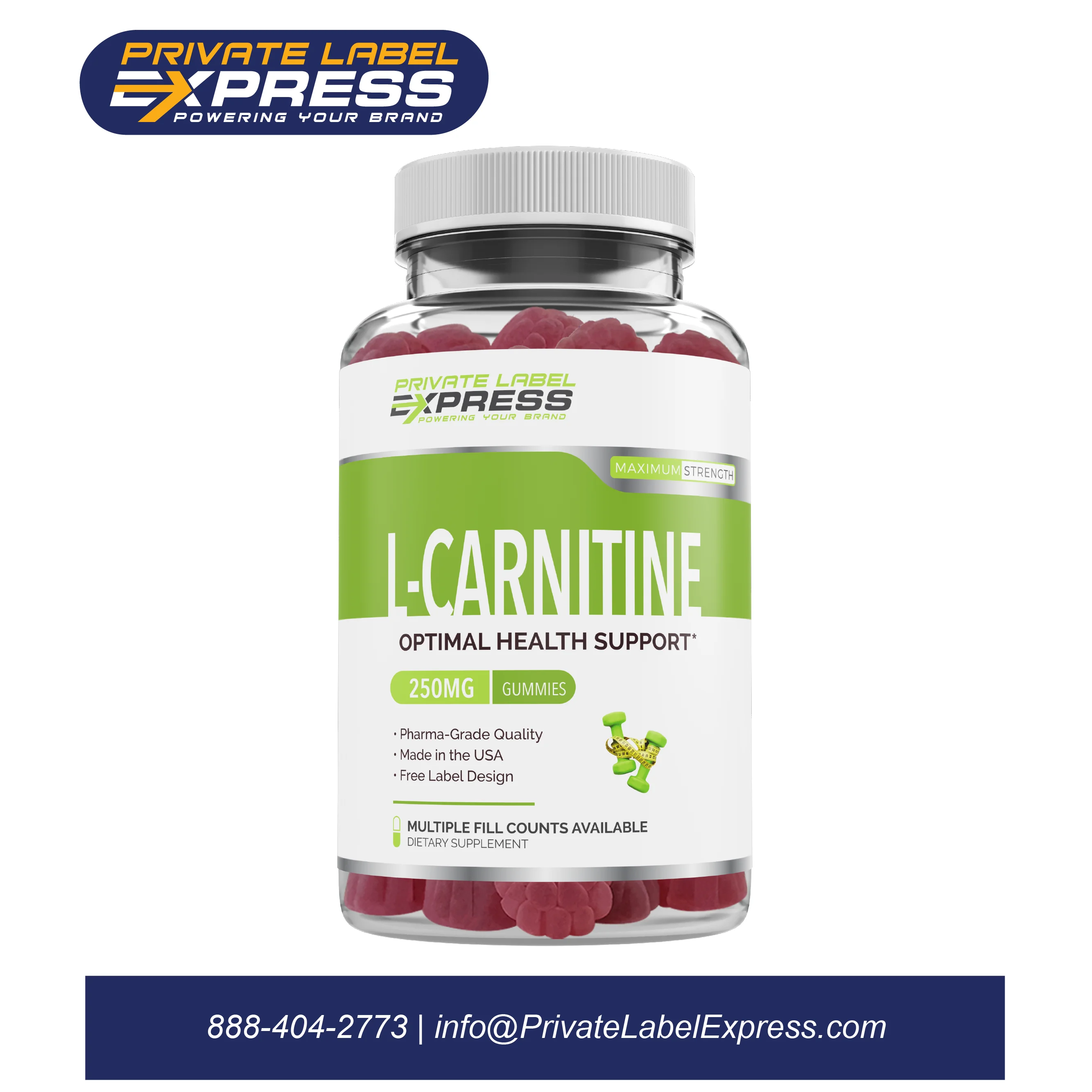 L-Carnitine Gummies, 30-count pectin gummies
