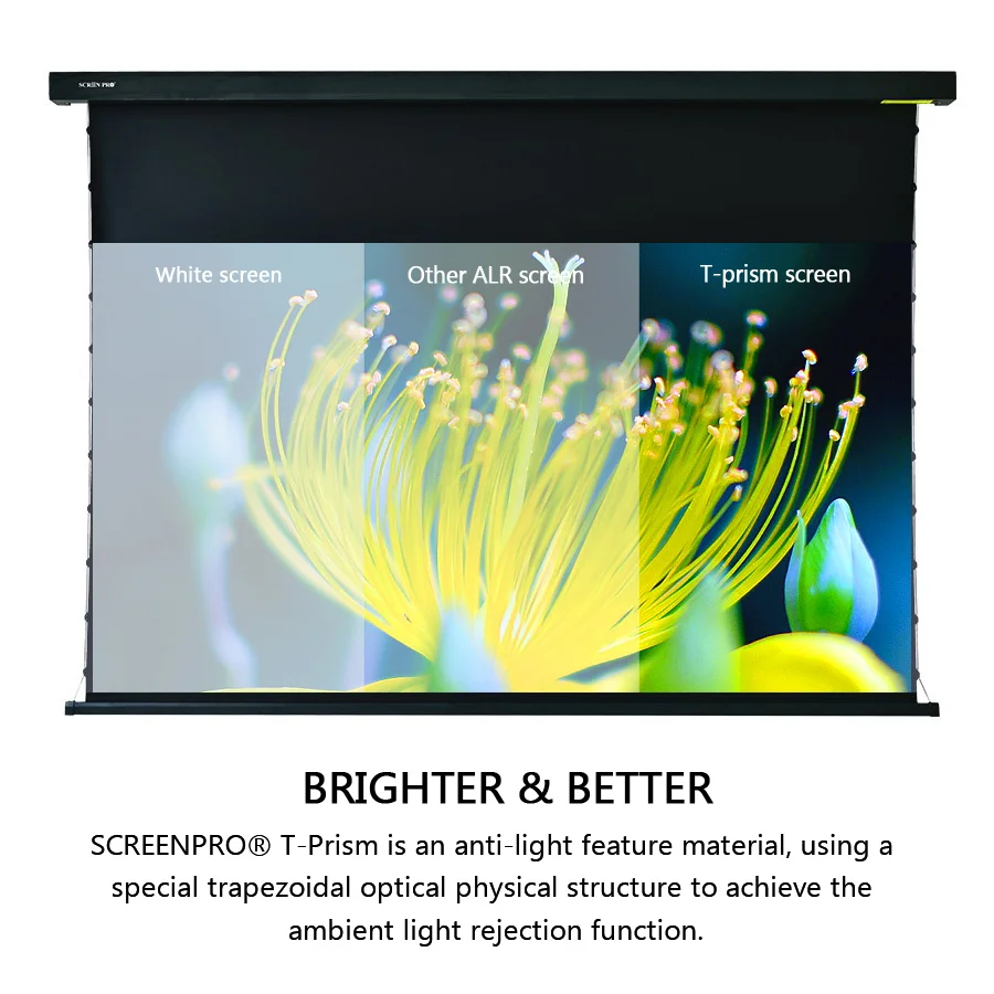 SCREEN PRO 120 Inch 16:9 UST ALR Motorized projector screen for Home cinema